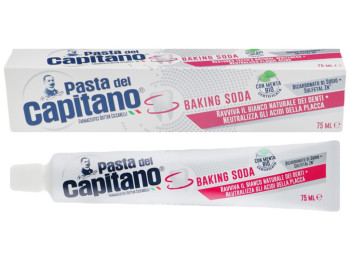 Зубна паста Pasta Del Capitano Dentifricio Baking Soda відбілююча 75мл