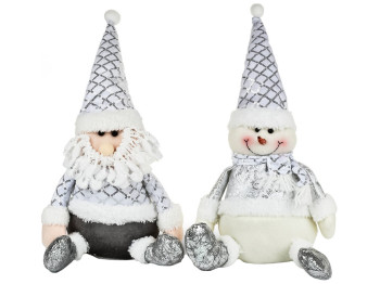 Фигура новогодняя Santa Snowman, 38см (цена за 1шт)