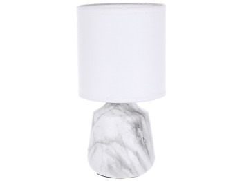 Настільна лампа з тканинним абажуром Marble White D24.5*12.5см 242-214