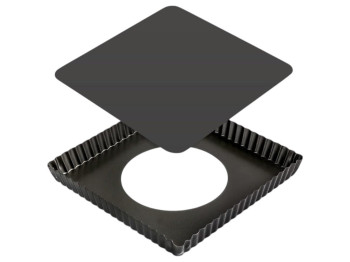 Форма для выпечки со съемным дном, 20x20x2,5см