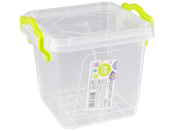 Контейнер пищевой Ал-Пластик Minibox квадратный бесцветный 600мл