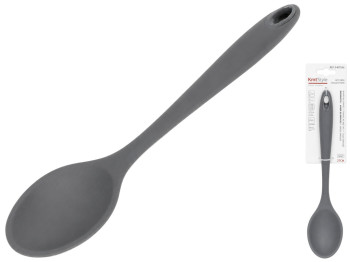 Ложка кухонная Kmt Style, силикон, 27×6см, цвет серый