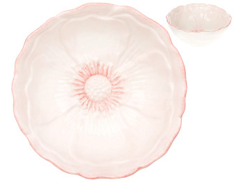 Піала керамічна Квітка 500мл, колір - рожевий