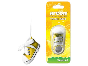 Освіжувач повітря Areon Fresh Wave Vanilla, аромат ваніль, стильний формат кед, підвіска, 31г