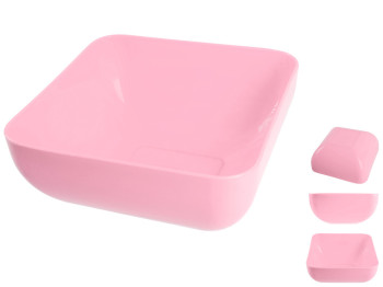 Салатница квадратная Консенсус, 2,5л (Розовый)