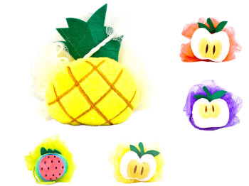 Мочалка-бант Ананас 13см