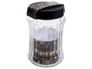Банка Herevin Yellow Black Marble, 1,25л, 8699038101869