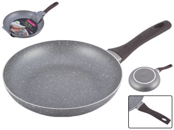 Сковорода алюминиевая с антипригарным покрытием Kamille Grey marble 26см