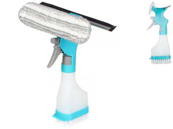 Щетка-пульверизатор для мойки окон 4в1