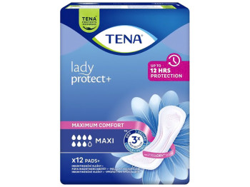 Прокладки урологічні Tena Lady Protect Maxi, 7 крапель, целюлоза, 115×94×175мм, 12шт