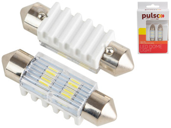Лампа Pulso софитная LED SV8.5 T11x36мм, 4 SMD-5730, 9-18v, 90Lm (цена за 2шт) (LP-64036)