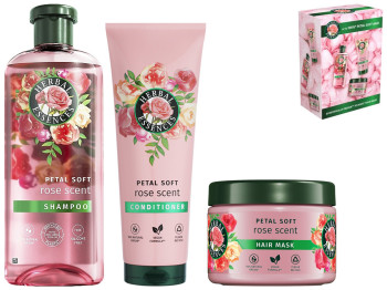 Подарочный набор Herbal Essences Rose Petal Soft Шампунь + Бальзам-ополаскиватель + Маска для волос