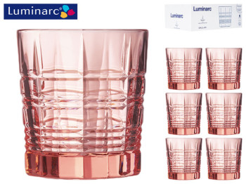 Набор стаканов Luminarc Dallas Pink 300мл низкие (цена за набор 6шт) 38590