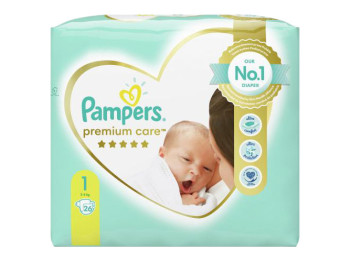 Підгузки Pampers Premium Care Newborn Розмір 1 (2-5кг) 26шт