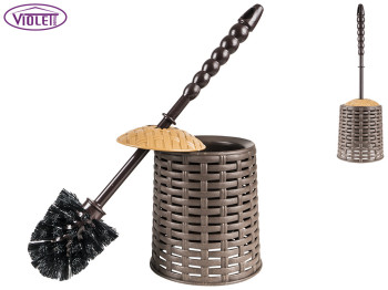 Йоржик туалетний з підставкою роттанг Violet House Coffee 02893