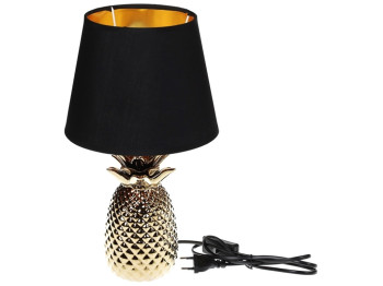 Лампа настільна Ананас з керамічною основою та тканинним абажуром