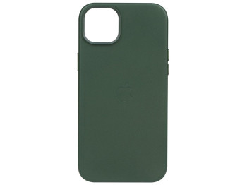 Чехол Leather Case для iPhone 14 Цвет Shirt green