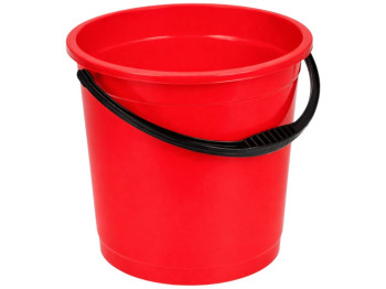 Ведро R plastic красное, без крышки, 12л, 01207