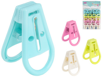 Прищепка бытовая пластиковая 5см (цена за набор 16шт)