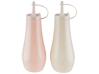 Бутылки для соуса пластиковые 20см, 370мл (цена за упаковку 2шт)