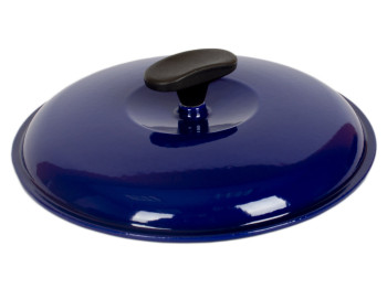 Крышка чугунная эмал. глянц. Ситон универсальная 23см синяя
