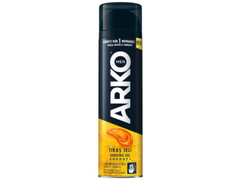 Гель для бритья Arko Men Energy+, для нормальной кожи, с женьшенем и таурином, 200мл