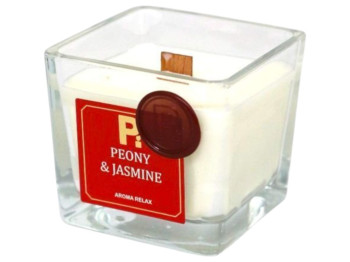 Свічка Pako, у склі, соєва peony & jasmine, 7×7 см