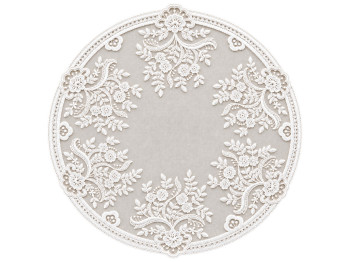 Салфетка сервировочная кружевная Classic Lace, молочно-белая, 40 см