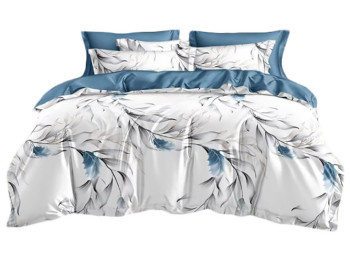 Комплект постельного белья Soho Евро Lounge, 200x230см, Flora Blue, 6900069989060