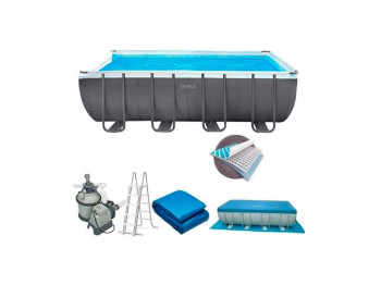 Бассейн каркасный прямоугольный Ultra XTR. Intex 26356