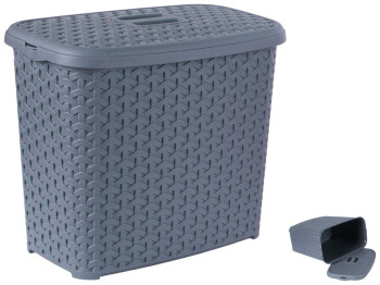 Кошик із кришкою Diomedea, 6л, сіро - блакитний