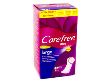 Прокладки ежедневные Carefree "Рlus Large Aroma" 2капли 36шт