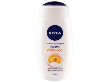 Гель-уход для душа Nivea "Крем абрикос" с абрикосовым маслом и фруктовым ароматом 250мл