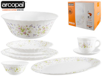 Сервиз столовый Arcopal Vaea Pink 38 предметов 51850