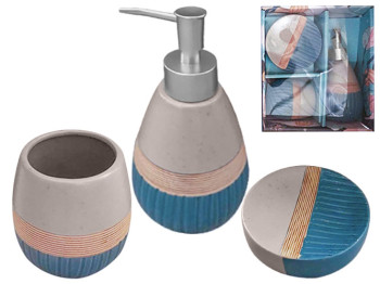 Набор аксессуаров для ванной комнаты керамический Luxury (цена за набор 3 предмета)