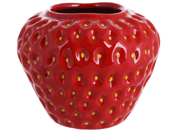 Ваза керамічна Strawberry, 13,5х,3,5х12см, колір - червоний