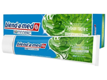 Паста зубна Blend-a-med "Комплекс з ополіскувачем Свіжість трав М'ята і чебрець" 100мл