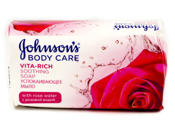 Мыло твердое Johnson's Body Care "Vita Rich" успокаивающее с экстр. розы 125гр 