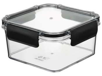 Контейнер пластиковий Bager Aqua Crystal, квадратний, 1л, 8697853096674