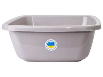 Таз квадратний, 6,0л, 29х29х16см (колір какао) 121042