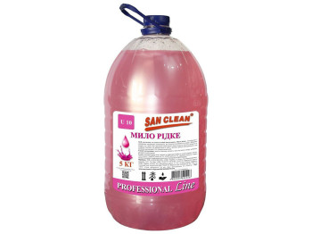 Рідке мило San Clean Professional Line Рожеве, 5л