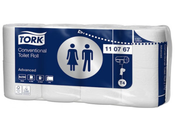 Папір туалетний Tork Advanced, 2 шари, 30м, 8 рулонів, Т4