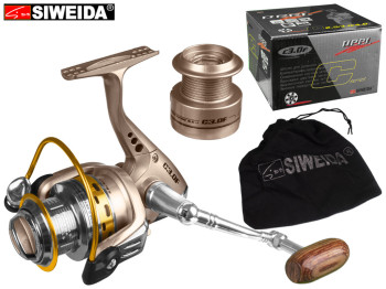 Котушка Siweida "Reel С3,0F" 5+1bb металева шпуля з додатковою пластиковою шпулею