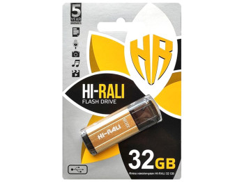 USB флеш-накопичувач Hi-Rali Stark 32gb, Золотий