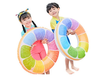 Надувне коло для плавання, ПВХ, фруктові дольки, 80см