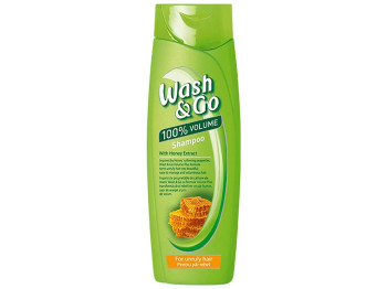 Шампунь Wash&Go с экстрактом меда, для непослушных волос, 400мл