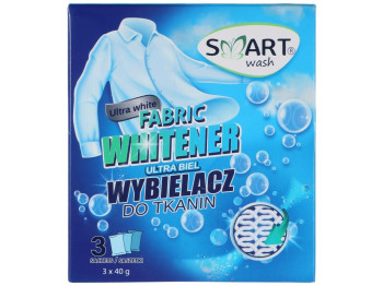 Отбеливатель для тканей Smart Wash, порошок, 3×40г