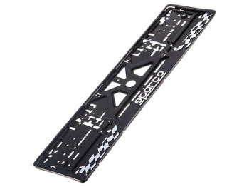 Рамка номера пластиковая с хромированной рельефной надписью SPARCO