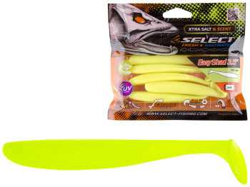 Приманка силиконовая виброхвост съедобная Select Easy Shad 3,5" col.045 90мм (цена за упаковку 5шт)