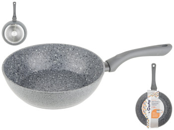 Сковорода глубокая Gusto индукционное дно с антипригарным покрытием Granit D24см GT-2103-24